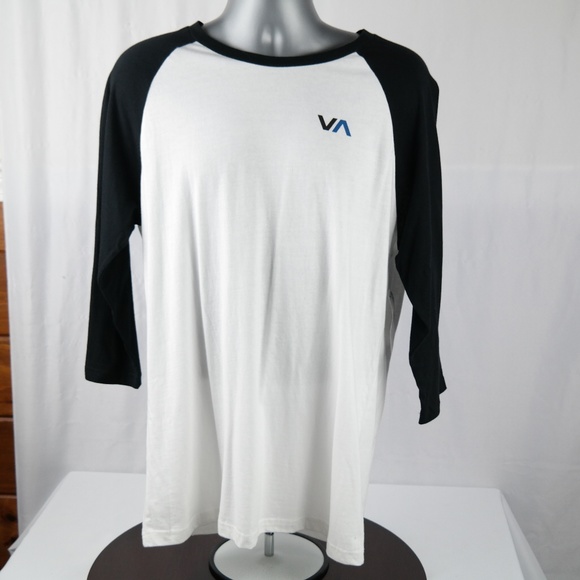 RVCA Other - RVCA 2 Color Va Raglan Shirt Sz XL Black White
